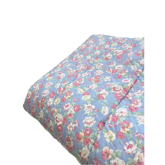 Very Rare Ralph Lauren Hope Discontinued Twin Comforter Blue Floral Bedding HTF - Picture 6 of 8